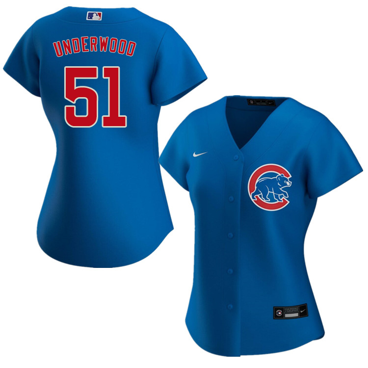 Nike Women #51 Duane Underwood Chicago Cubs Baseball Jerseys Sale-Blue